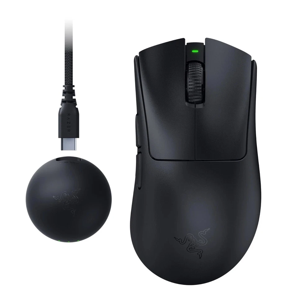 Razer DeathAdder V4 Pro Gaming Mouse Wireless Black 45000dpi 6 Buttons - image 1 of 1
