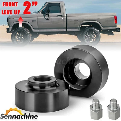 2" Front Leveling Lift Kit For 1981-1996 Ford F-150 1999-2024 F-250 F-350 2WD Foto 1 de 4