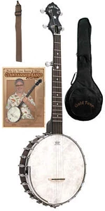 GOLD TONE 5-STRING CRIPPLE CREEK OPEN BACK BANJO PACK BORSA, CINGHIA, DVD ~ CC-OTA - Foto 1 di 10
