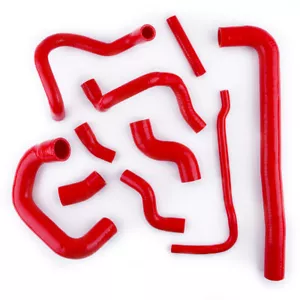 For Mini R50 R52 One/Cooper 1.6 L4 w/o AC Silicone Radiator &Heater Hose Kit Red - Picture 1 of 24
