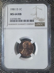 1981 d lincoln penny - Picture 1 of 2