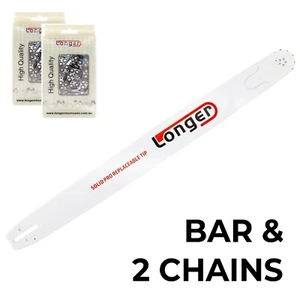 36" LONGER CHAINSAW BAR for STIHL 3/8 063 & 2 x RIPPING SKIP CHAIN - PRO NOSE - Picture 1 of 5
