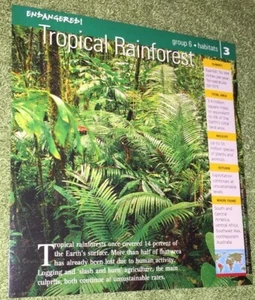 Tierkarte gefährdete Arten - Lebensräume - Tropischer Regenwald #3 - Bild 1 von 2