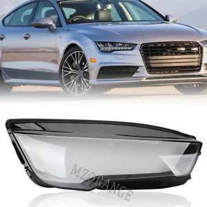 For Audi A7 RS7 2016-2018 Right Headlight Lamp Lens Cover + Glue Passenger Side - Picture 1 of 16