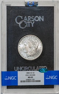 1884-CC $1 GSA NGC MS65 CAC  White Coin with OGP and COA - Picture 1 of 2