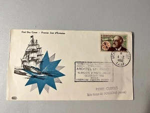 1961 Französische Antarktis Jean Charcot Fausttagsbrief - Bild 1 von 4