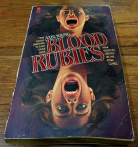 AXEL YOUNG BLOOD RUBIES PAPERBACK (AVON HORROR 1982) GC VTG - Picture 1 of 6