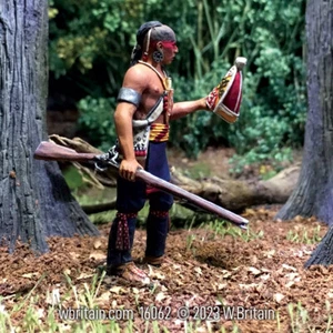 W.Britain 16062 Native Warrior with Souvenir British Grenadier Cap (Britains) - Picture 1 of 2