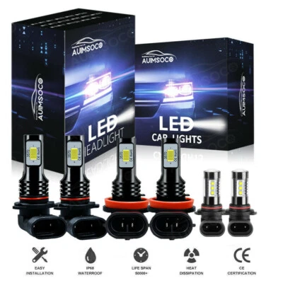 Faros LED + 9145 DRL para Ford Expedition 9005 H11 2015-2020 Foto 1 de 4