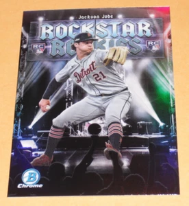 2025 Bowman Chrome Rockstar Rookies #RR-10 Jackson Jobe RC Detroit Tigers - Bild 1 von 2