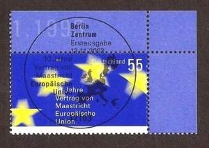 [1623]Germania 2003, Carimbo do dia, Goma originale, Trattato di Maastricht - UE - Foto 1 di 1