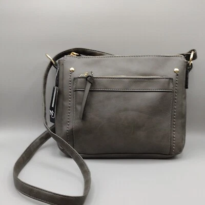 NWT New Directions Clay Gray Shoulder Bag with Adjustable Strap NICE CLASSIC — 第 1/4 张图片