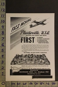 1954 TOY AD PLASTIC MINI VILLAGE AIRPLANE TRAIN BACHMANN BROS PHILADELPHIA TE92 - Picture 1 of 1