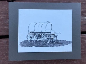 Vintage Utah Water Wagon by Brent Bird 10x8 FREE SHIPPING - Picture 1 of 2