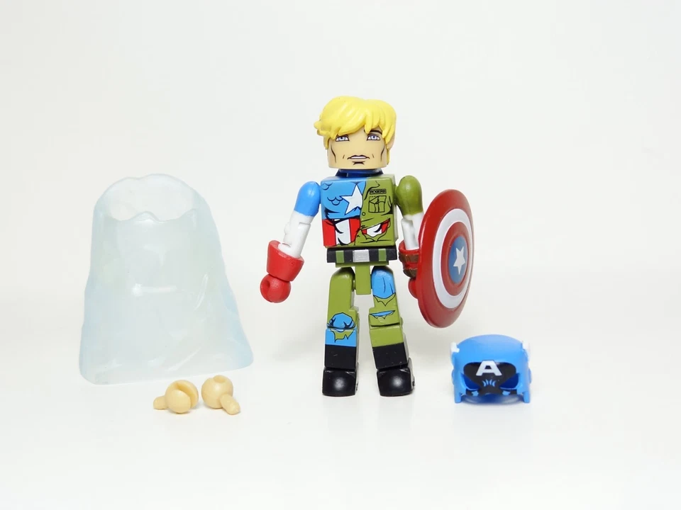 Marvel Minimates Exclusive Captain America Through the Ages приостановленная анимация - Изображение 1 из 1