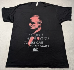 The Godfather Movie Quote T-Shirt XL Black Don Corleone Take Care Of Family Tee - Picture 1 of 5