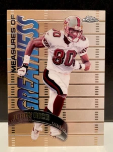 Jerry Rice 1998 Topps Chrome Measures Of Greatness Insert #MG3 49ers HOF GOAT! - Picture 1 of 2