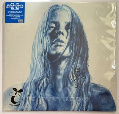 ELLIE GOULDING HAND SIGNED BRIGHTEST BLUE VINYL - MUSIC AUTOGRAPH 2020 LP. Foto 1 de 4