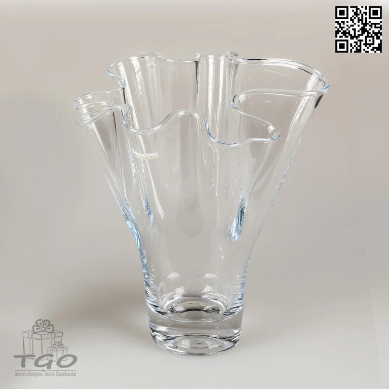 Formano Tischdeko Vase Welle Kristall aus Glas 22x30cm-857095 - Bild 1 von 1