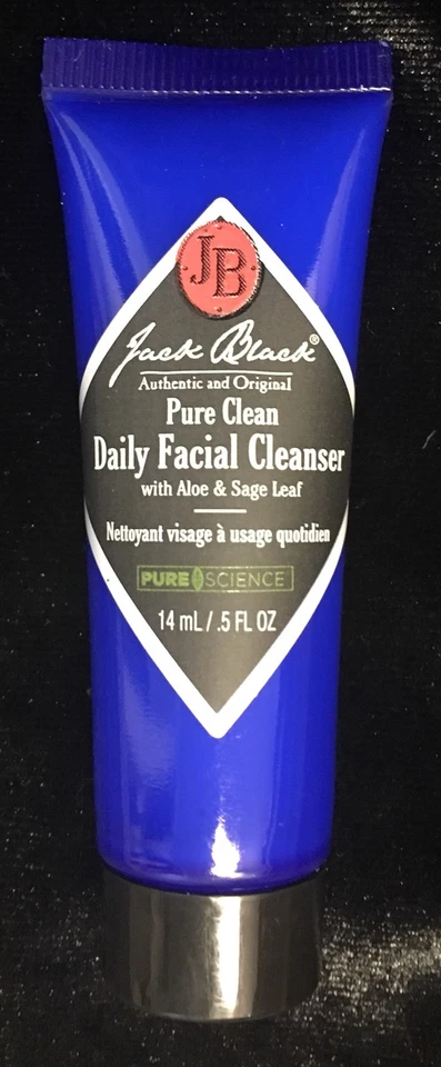 2 X Jack Black Pure Clean Daily Facial Cleanser Travel Size 0.5oz Each 1oz