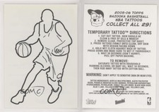 2005-06 Topps Bazooka Tattoos Joe Johnson
