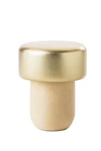 TAPPI A FUNGO CON TESTA ALLUMINIO ORO 100 PZ PER DISTILLATI GRAPPA BOTTIGLIE - Foto 1 di 1