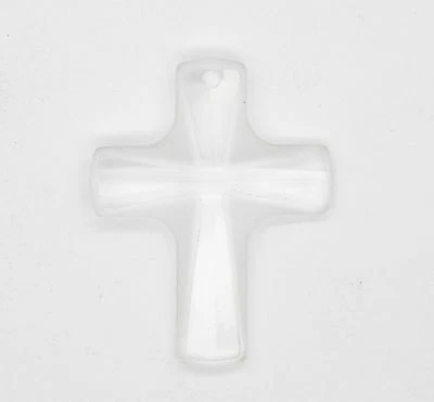 Swarovski Austrian Crystal Frosted Cross Pendant 38mm (1.5") Made in Austria - Image 1 of 2