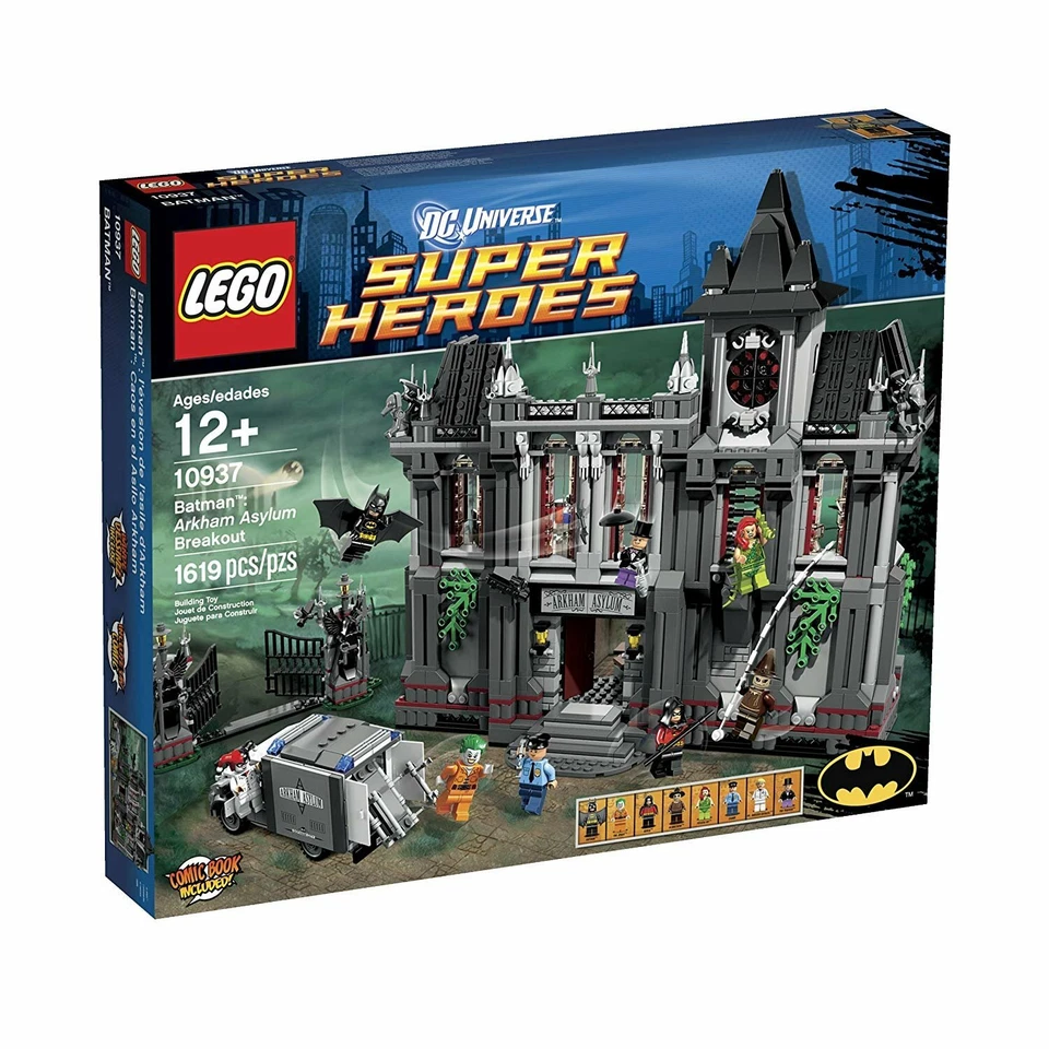 LEGO 10937 DC Comics Super Heroes Batman Arkham Asylum Breakout Juego Exclusivo Foto 1 de 4