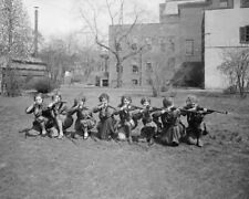 University Girls Rifle Team 1920 Classic 8 by 10 Reprint Photograph