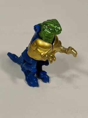 VINTAGE 1997 TAKAR HASBRO TRANSFORMERS BEAST WAR BLUEGOLD T-REX DINOSAUR 3.5" - Image 1 of 4
