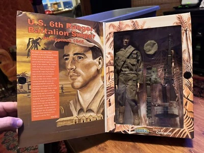 Figura de acción 6th RANGER BATALLION FRANCOTIRADOR Filipinas 1945 caja de cambios 12" - nueva Foto 1 de 4