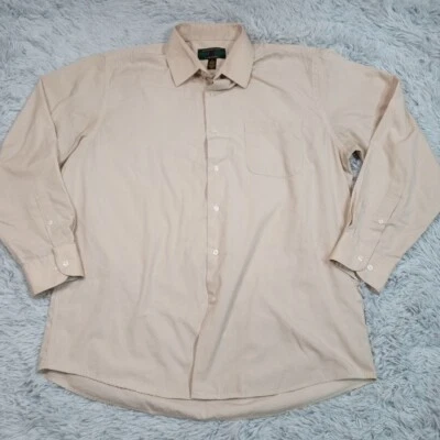 Camisa Alexander Julian Para Hombre Colores Vintage Beige Grande Abotonada 16 16.5 Foto 1 de 4