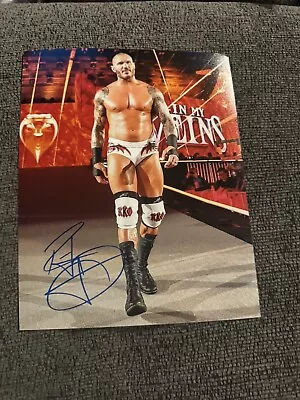Foto autografada 8x10 de Randy Orton WWE com certificado de autenticidade duplo WWF superstar - Imagem 1 de 3