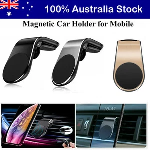 Magnetic Universal Car Phone Holder Clip Air Vent 360° Bracket Mobile Phone GPS - Picture 1 of 13