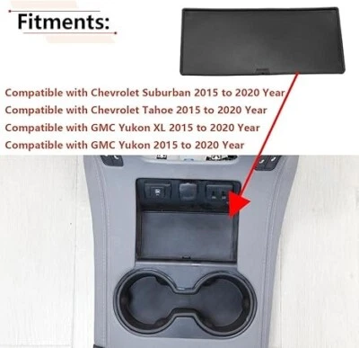Center Console Storage Mat Insert For 15-2020 Chevy Tahoe Suburban/GMC Yukon XL - Image 1 of 4