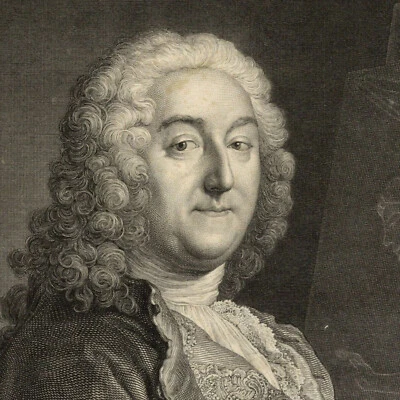 Tapisserie Gobelins Jean Baptiste Francois de Troy J. Aved Gravure N. Delaunay - Photo 1/3