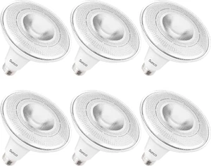 Sunco 6 Pack Outdoor LED Flood Light, Waterproof PAR38 Dusk to Dawn Bulb, 1250 L - Picture 1 of 8
