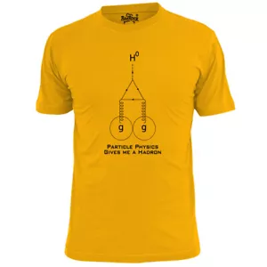 Mens Particle Physics Gives Me A Hadron Funny T Shirt Science - Picture 1 of 3