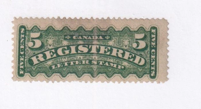 SELLO DE REGISTRO DE CANADÁ # F2 EN ESTADO BASTANTE BUENO-MNH 5 cts valor de gato $600 comienza en solo el 20% Foto 1 de 1