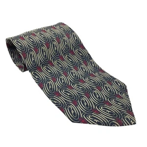 Giorgio Armani Cravatte Silk Neck Tie Multicolor Swirl 3.75 x 56 - Imagen 1 de 6