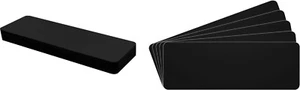(30) 7" Record Shelf Index Divider Cards - 3" x 8-1/2" - Black Eco 20mil Thick - Imagen 1 de 2