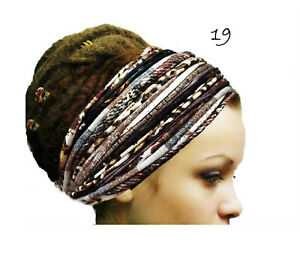 Dreadlock Accessories Headband Head Wrap Gypsy Yoga Hair Band Head Scarf Turban