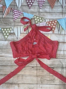 Charlie Holiday GR. 6 ROSA UND ORANGE ZEBRA WICKEL NECKHOLDER TOP - Bild 1 von 3