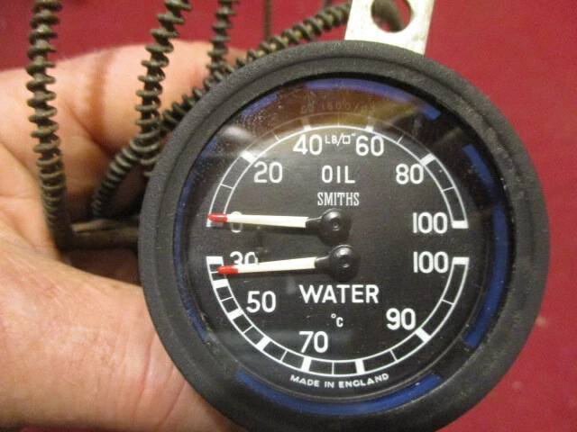 Jaguar XK150 o 2.4 3.4 Mark I aceite agua calibre doble, excelente original Foto 1 de 4