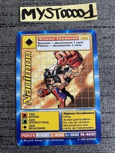 Carte Digimon Nanimon Jd-15 1ere Édition Francais Bandai 1999 Occasion - Picture 1 of 4