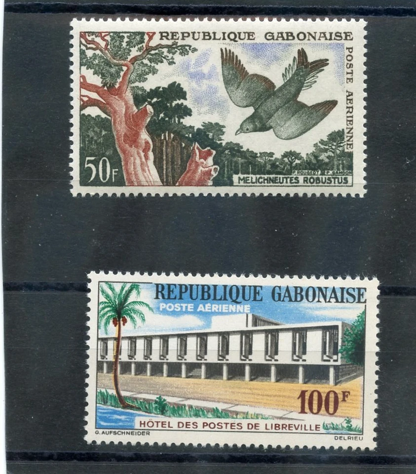 GABON Sc C4,12(YT 166,83)*F-VF LH (C12 NH) 1961-63 AIRS  $12 - Image 1 of 1