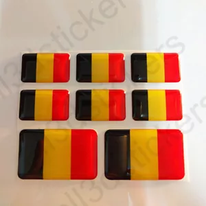 Pegatinas Bélgica Resina Cúpula Pegatinas Bandera Bélgica Vinilo 3D Adhesivo Calcomanía Coche - Imagen 1 de 3