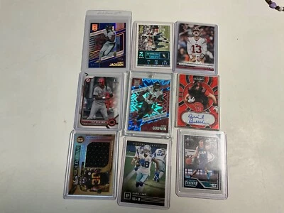 sports cards lot of 8 with rookies, autos, numbered, cards and many others