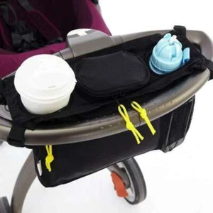 Kinderwagen Tasche Buggy Organizer Baby Flaschenhalter Getränkeflasche Netz Kind - Bild 1 von 9