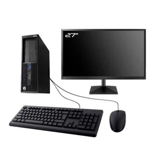 PC HP Workstation Z230 SFF Bildschirm 27 " Intel I3-4130 RAM 8Go SSD 240Go W10 - Bild 1 von 7
